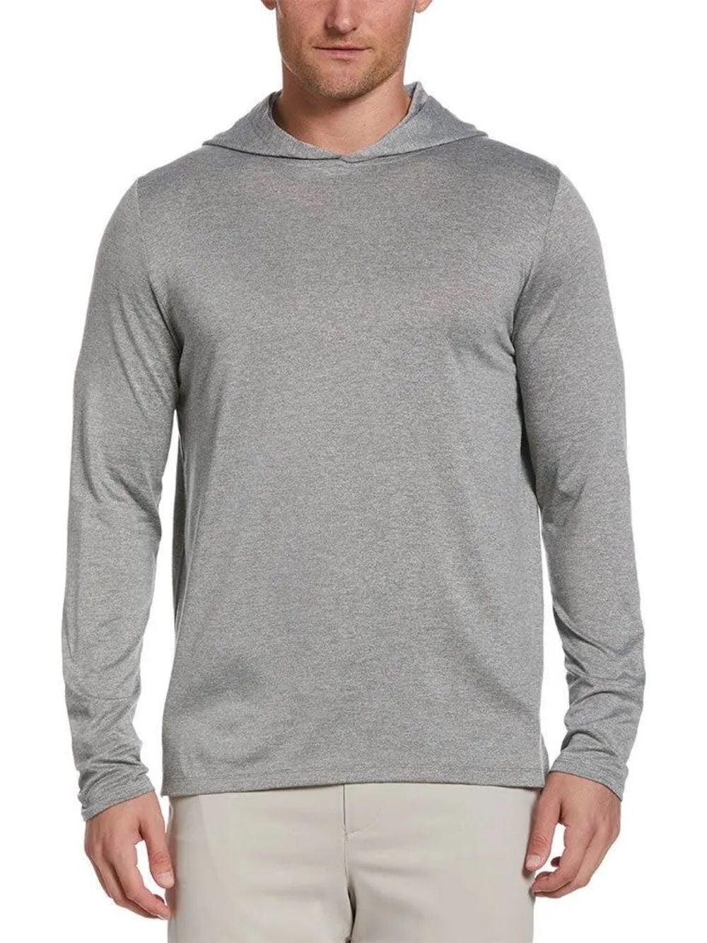 Callaway Men's Heather Gray Lightweight Hooded Long-Sleeve Shirt